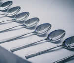 silver-metal-spoons Silver metal spoons